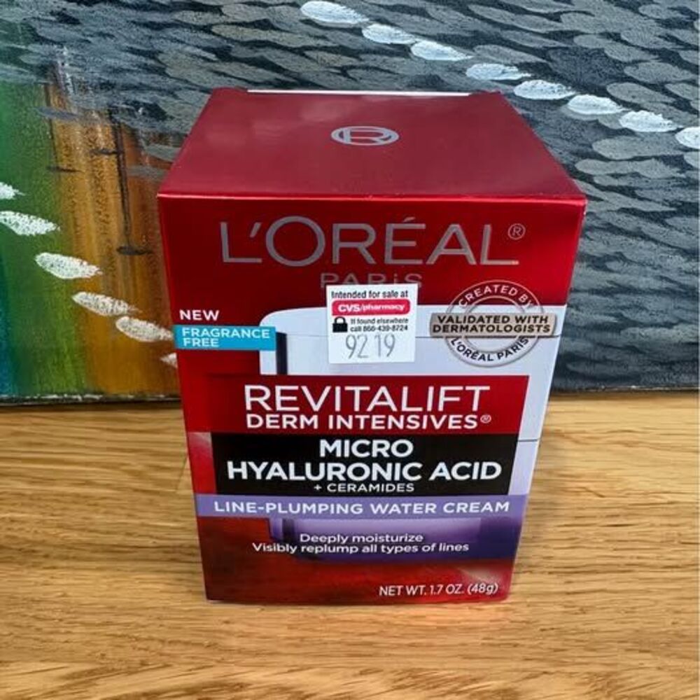 L’Oréal Revitalift Hyaluronic Acid Ceramides Water Cream 1.7 oz New